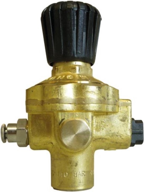 Oxyturbo - Valve de réduction pour bouteilles de gaz à une voie type "Mignon".