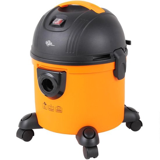 Monzana Aspirateur eau et poussière - 1200W 15L Container - Noir/Orange