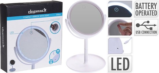 Miroir de maquillage avec lumière