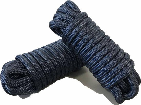 Amarre de luxe corde en U 12mmx12m - Marine
