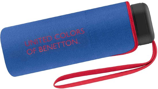 United Colors of Benetton Parapluie Ultra Mini Flat - Pliable - Ø 88 cm - Bleu