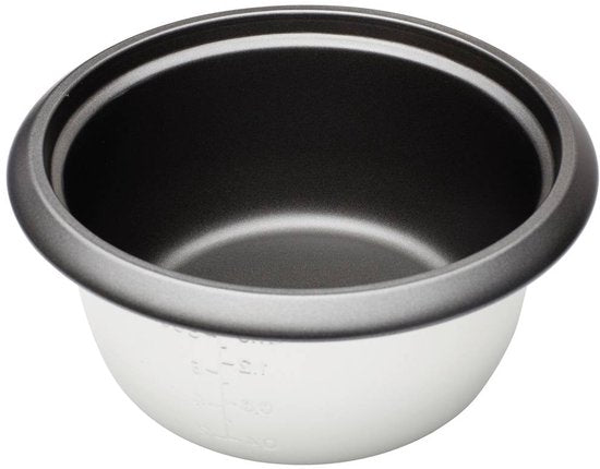 Cuiseur de riz Tristar 2.2L - RK-6129 - 10-12 personnes - Protection contre l'ébullition et le dessèchement, fonction maintien au chaud - acier inoxydable