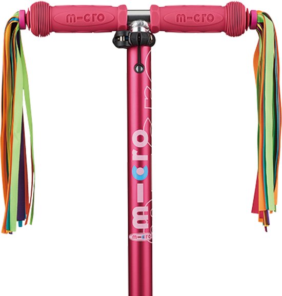 Micro rubans de guidon néon pour trottinette enfant - accessoires rubans colorés.