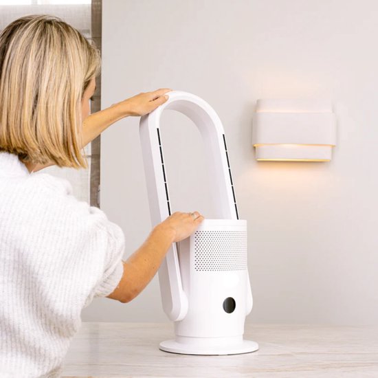 Purificateur d'air, ventilateur et chauffage 3-en-1 - 2000W - Filtre Hepa 13 - Télécommande et application incluses - Chauffage - Purificateur d'air - Samako