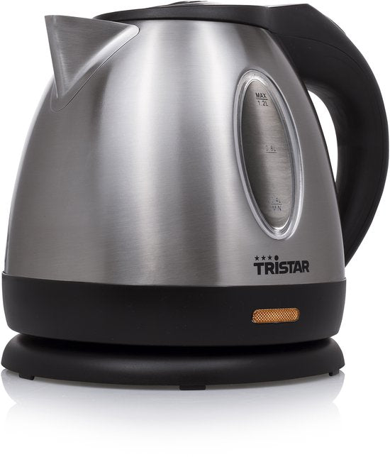Bouilloire Tristar WK-1325 - 900W - 1,2L - adaptée au camping - acier inoxydable