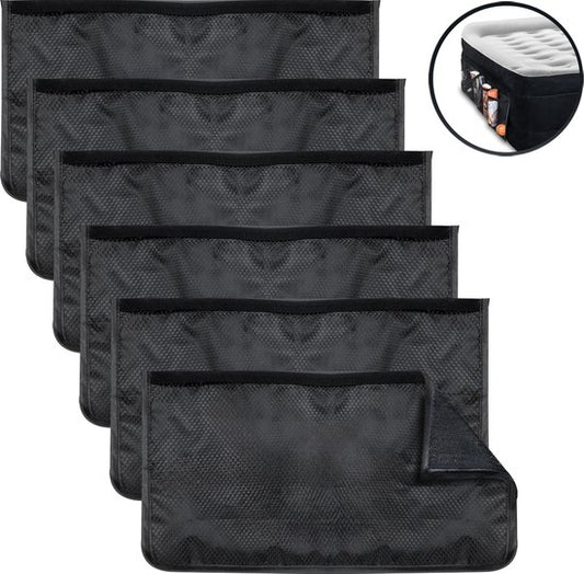 FLOAT VersaVento - 6 sacs de rangement Velcro pour matelas à air - Rangement pour vêtements, livres, articles de camping et jouets - 20 x 40 cm