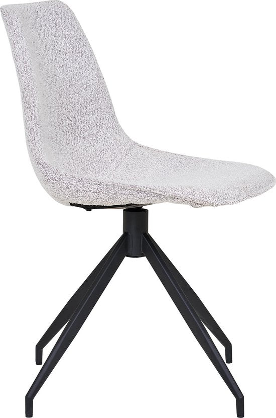 House Nordic Chaise à manger Monaco Swivel Bouclé Sand