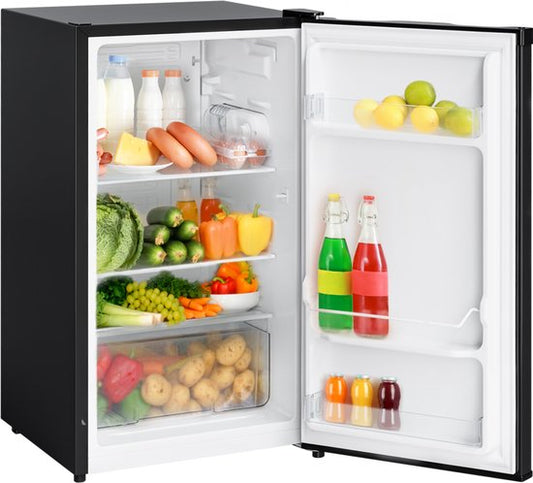 KitchenBrothers Réfrigérateur de table - 88L - Freestanding - Noir - Mini Frigo compact avec étagères réglables