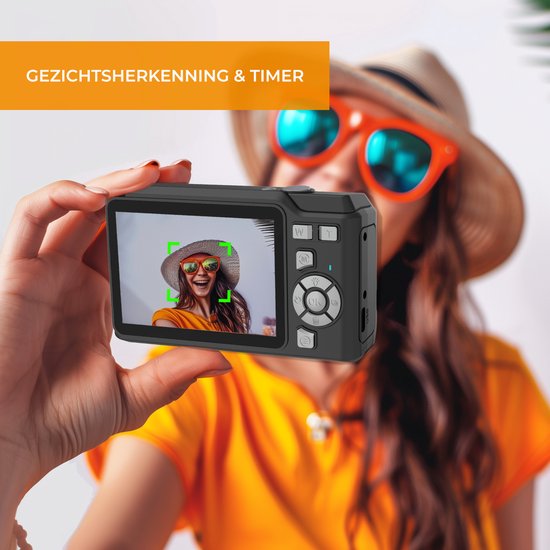 Denver Caméra numérique Full HD - 48MP - Caméra Vlog - Photo et vidéo - Caméra - DCA4818B