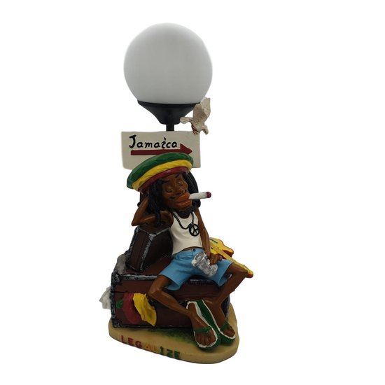 Lampe de Bureau Rasta Weed 33 cm avec Interrupteur - Accessoires Drôles Reggae Rastafari