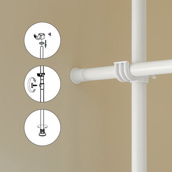 SoBuy Rideau télescopique KLS12-W