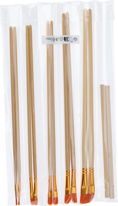 Creat artist - Coffre de peinture en bois 36 pièces - 32x45cm - contenu inclus