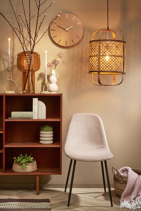 Chaise de salle à manger - Mica Decorations - Polyester recyclé - Blanc cassé