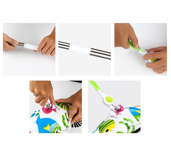 Long manche pliable Balai à main Quick & Clean Brosse à rouleau sans sac - Pelle et brosse - bleu