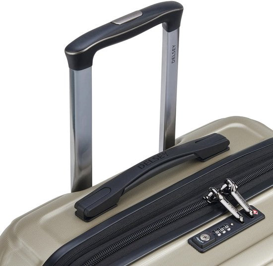 DELSEY PARIS Shadow 5.0 4DR Trolley extensible - 75 cm - 106L - Valise rigide - Serrure TSA - Ivoire/Crème