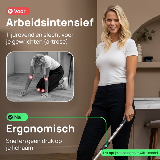 Skrub Electric Cleaning Brush - Brosse à récurer avec manche pour la salle de bain - 8 accessoires