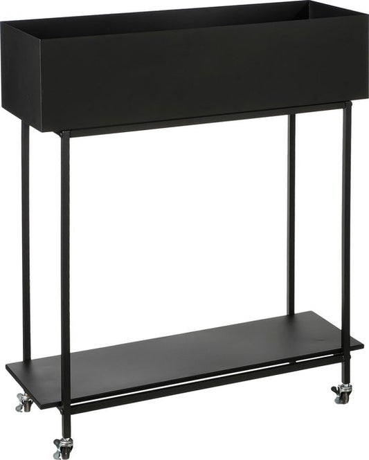 Mica Decorations Support pour plantes Greenrax - L70 x L29 x H94 cm - Métal - Noir