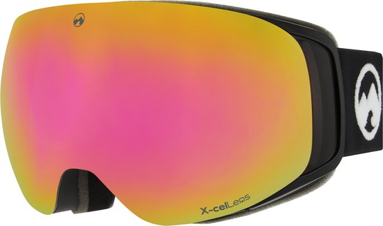 MowMow Lunettes de ski GRAVITY + lentille supplémentaire - magnétique - Bio-Frame - R-Strap - UV400 - Unisexe