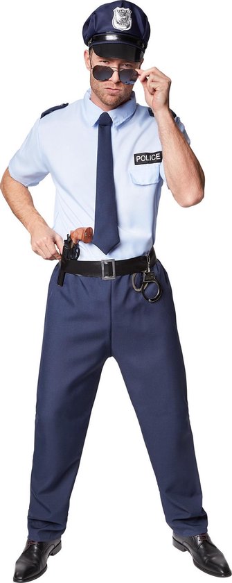 Dressforfun Costume homme policier XXL - costume de déguisement halloween costume de fête carnaval costume de fête - 301527