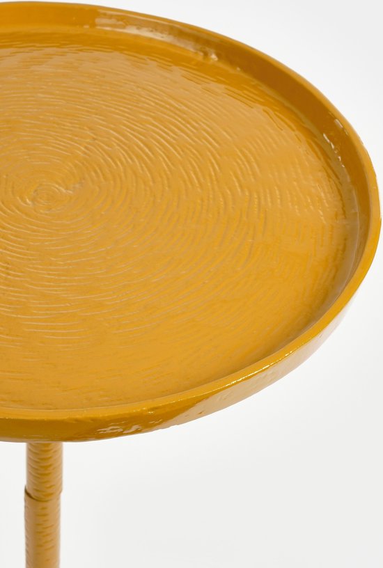 Mica Decorations Table d'appoint Colin - H58 x Ø34 cm - Aluminium recyclé - 100% FSC - Marron