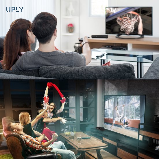 Lecteur DVD avec HDMI - UPLY - Full HD - Télécommande incluse - USB - Noir