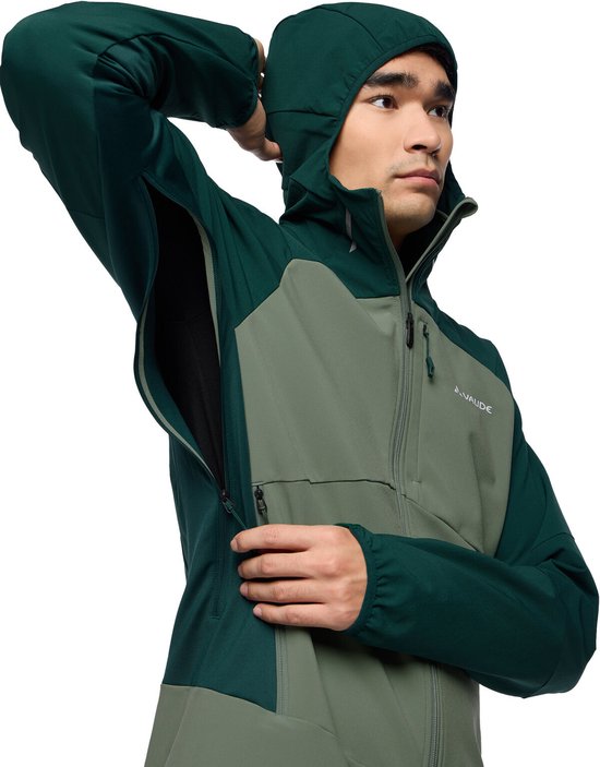 VAUDE Men's Larice Jacket V, Jacket, outdoor jacket, hooded, softshell jacket, windproof, Men's, Outdoor Jacket