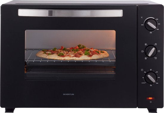 Inventum OV607B - Four à convection indépendant - Brûleur rotatif - 60 litres - 2000 watts - 6 programmes - Noir