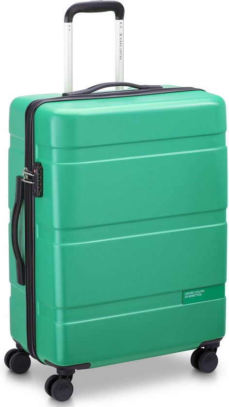 Delsey Paris x United Colors Of Benetton - Set de valises Now - 3 pièces - Bagage à main 34L + bagage à main 65L et 93L - Vert