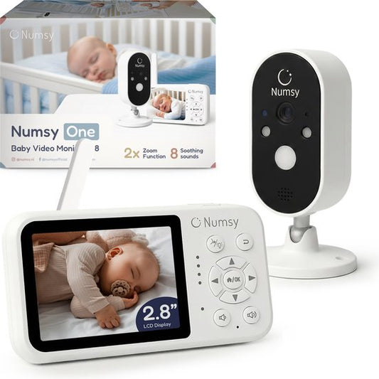 Numsy One Baby Monitor avec caméra - écran 2.8 - vision nocturne - VOX/ECO - fonction Talk-back