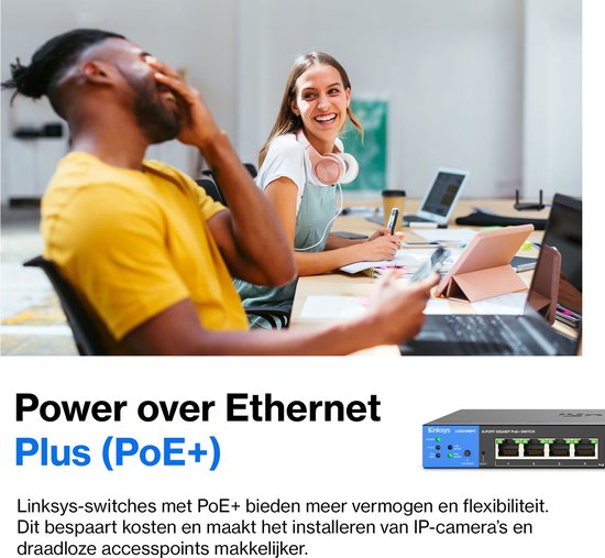 Linksys LGS310MPC - Commutateur réseau - Gigabit - Géré - 8 ports - PoE+ - Noir