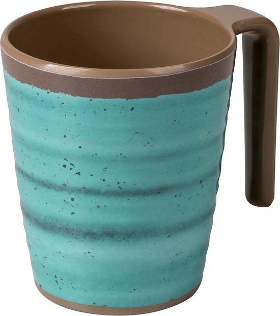 Bo-Camp - Mug - Halo - L - Mélamine - 4 pièces - Aqua