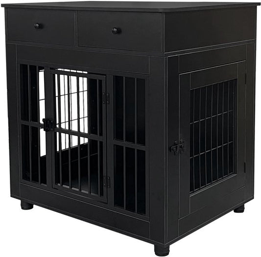 Niche de salon HuisenDier - Chien/Chat - 80 cm x 60 cm x 84 cm - Noir