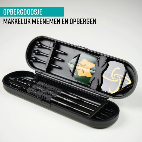 Fléchettes NAPI - 3 Fléchettes (40 pièces) - Fléchettes 23/25 Grammes - Fléchettes en laiton de première qualité - Pointes en acier - Comprend les fléchettes et l'étui.