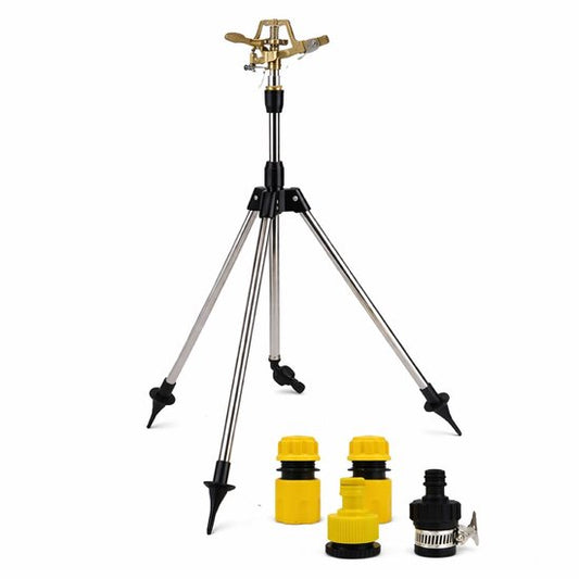 Ceruzo Arroseur oscillant sur trépied - Arroseur sectoriel - 360° - réglable