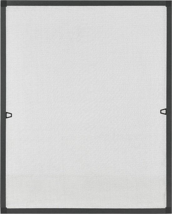 Moustiquaire / Moustiquaire de fenêtre / Moustiquaire - 130 x 150 cm - Noir - Matériel de fixation inclus