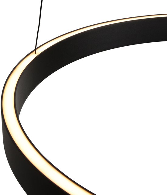 Steinhauer Exclusive - Lampe suspendue Mykty - Métal - Ø 60 cm - LED - Noir