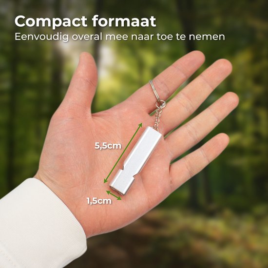 Sifflet d'urgence Nuvance - Sifflet pour les urgences et la survie - Sifflet à haut décibel - 120dB - Sifflet d'urgence en cas de catastrophe - 3 pièces