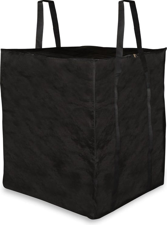 Sac de rangement premium - VONROC - pour coussins de salon/jardin - 75x75x90cm - Pour 6 à 8 coussins - Noir