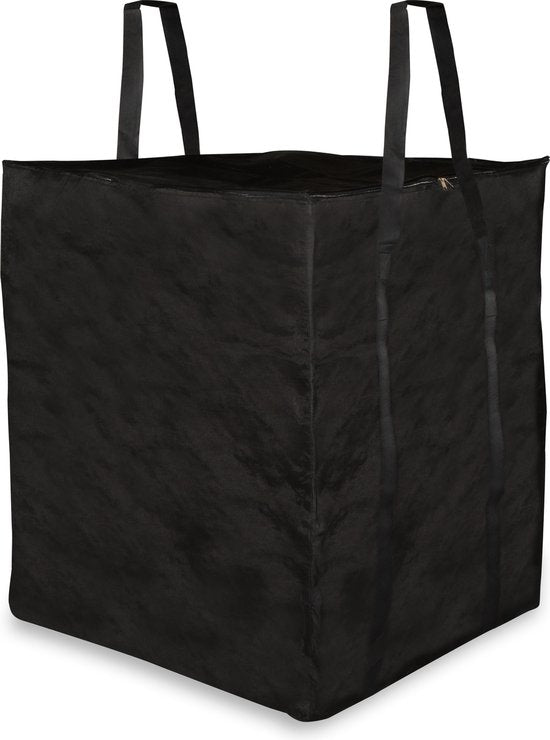Sac de rangement premium - VONROC - pour coussins de salon/jardin - 75x75x90cm - Pour 6 à 8 coussins - Noir