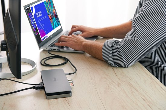 Acer USB Type-C Dock - Station d'accueil - Ordinateur portable - Windows - Chrome - Silver