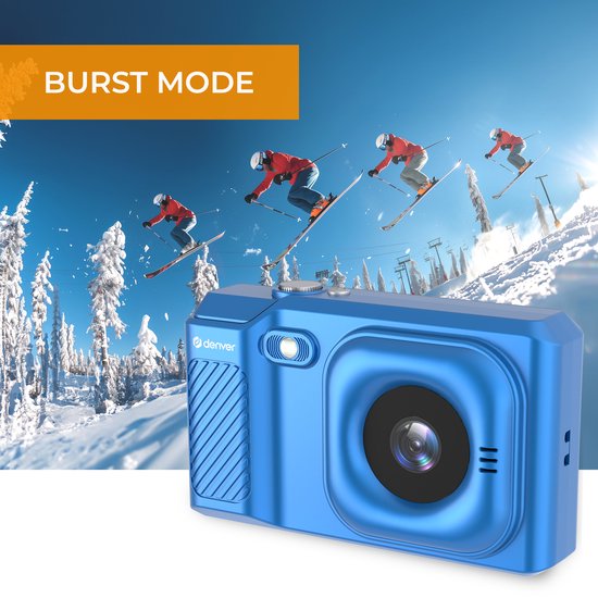 Denver Caméra numérique Full HD - 48MP - Caméra Vlog - Photo et vidéo - Caméra - DCA4818BU