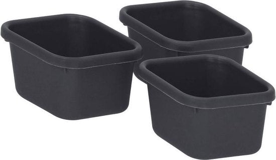 Springos Organisateur de tiroirs | Plateaux de rangement | Séparateur de tiroirs | pour la cuisine et le bureau | Salle de bain | Plateaux de tiroirs | Organisateur de maquillage | 8 pièces | Anthracite