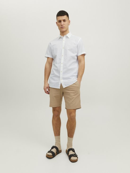Jack & Jones - Chemises Hommes Manches courtes d'été - Blanc - Taille XXL