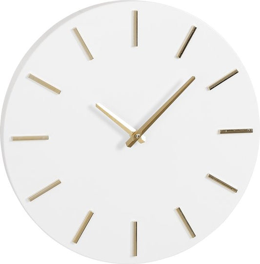 Horloge Murale - Mica Decorations - Ø36 cm - Blanc
