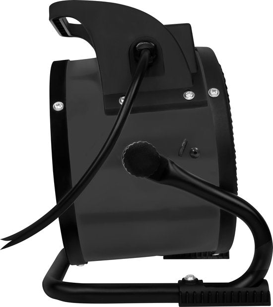 VONROC Chauffage électrique - Jet heater - ventilateur - céramique - 3 réglages : 1000W/2000W/ventilateur - pour des pièces jusqu'à 20m2 - gris