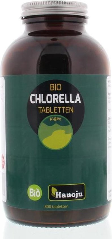 Hanoju Bio Chlorella 400 mg Flacon en verre - 800 comprimés
