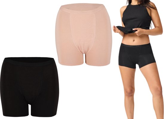 Bamboo Elements - Menstrual Underwear - Hipster - Black - Period Underwear - Menstrual Briefs - Underwear Ladies Boxer Shorts