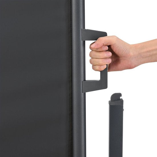 Brise-vent/auvent latéral Dubaï 500x180 cm anthracite