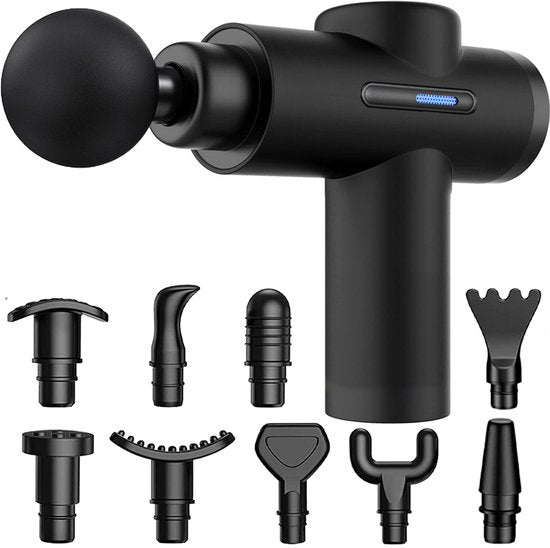 Squago Massage Gun professional - 32 positions - 10 accessoires - Appareil de massage compact - Pistolet de massage - Pistolet de massage
