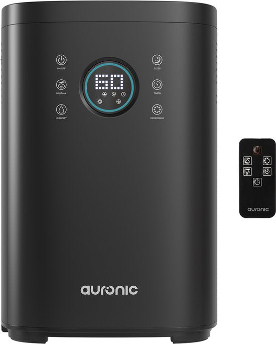 Auronic - Humidificateur - Capacité 4 l - Avec Aromathérapie & Mode Nuit - Sans BPA & Silencieux - Buse 360 degrés - Plastique - Noir